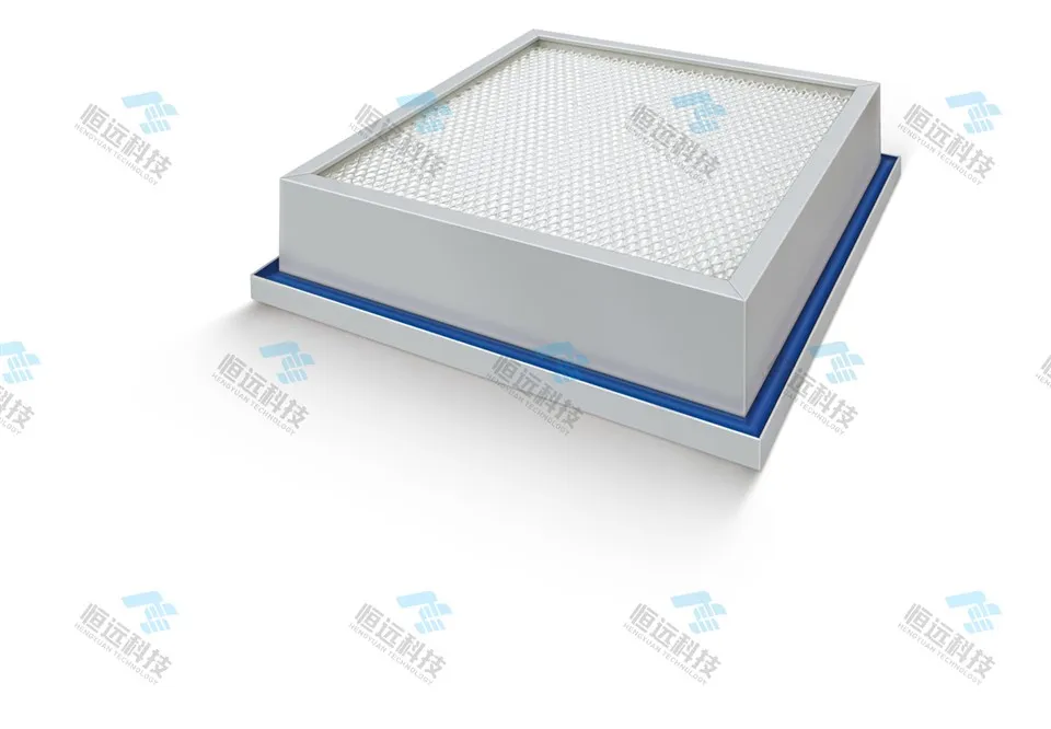 Hidlo HEPA Sêl Gel Gollyngiadau-Heb Ffrâm Alwminiwm Effeithlonrwydd Uchel Ystafell Glanhau Modiwl HEPA Amnewid Fferm Hidlo Blwch Newydd
