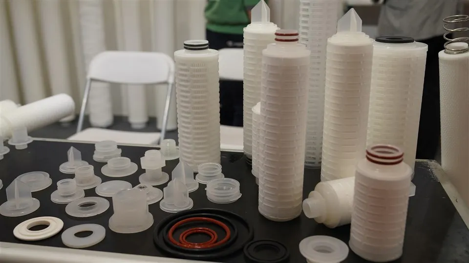 Hidlydd pilen microniau llif uchel ptfenylon cetris hidlydd plethedig