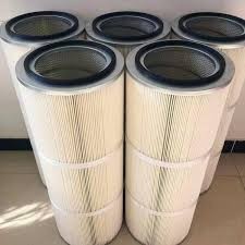 Industrial High Filtration Efficiency Polyester Dust Filter Cartridge With Inner Metal Mesh 33-2