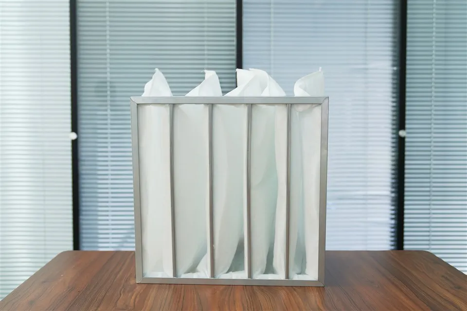 Hidlydd poced cotwm effeithlon canolig ar gyfer f5 f6 f7 f8 f8 f9 aerdymheru cyflwr newydd hidlydd bag cynradd