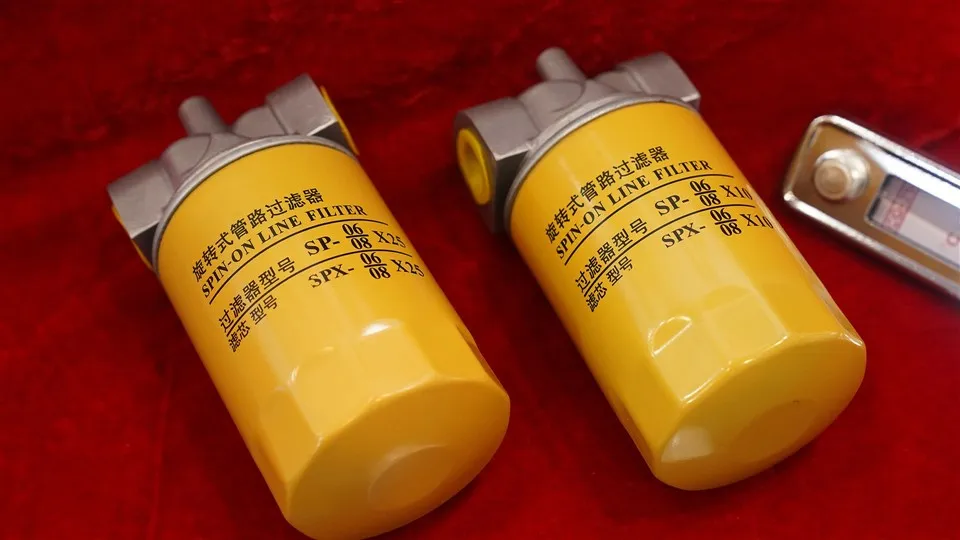 Hidlydd olew injan oem sp/spx troelli - ar gyfres hidlo ar linell