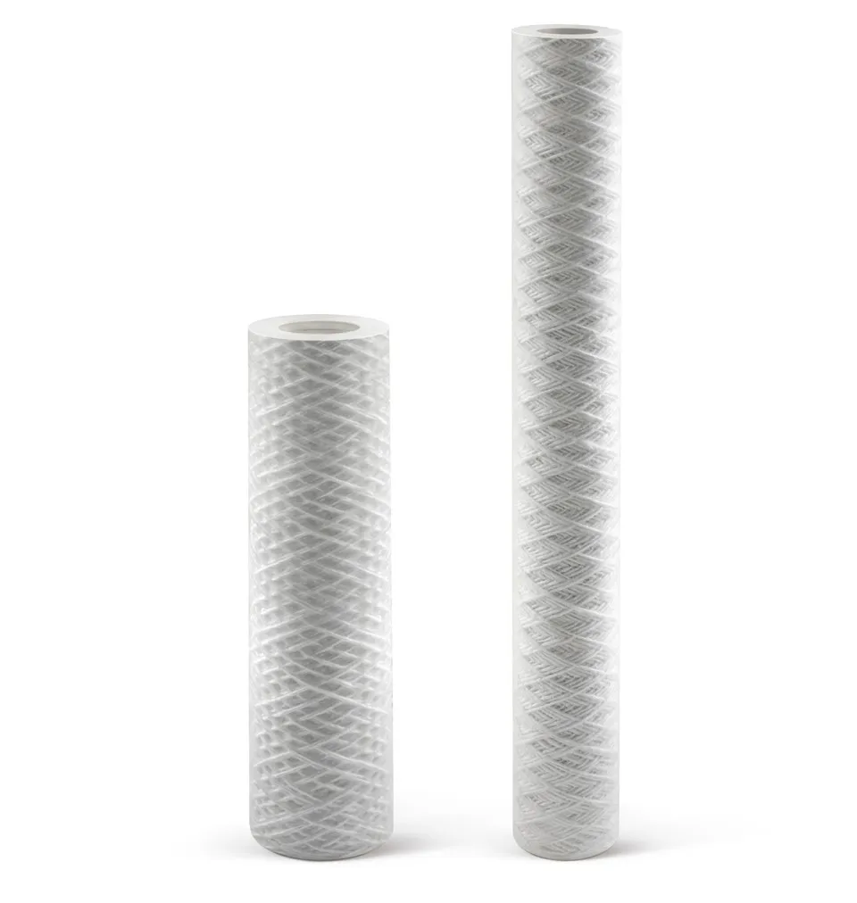 Y Getris Hidlo Clwyfau PP 10-modfedd ar gyfer Tynnu Haearn mewn Cyddwysiad Gwaith Pŵer